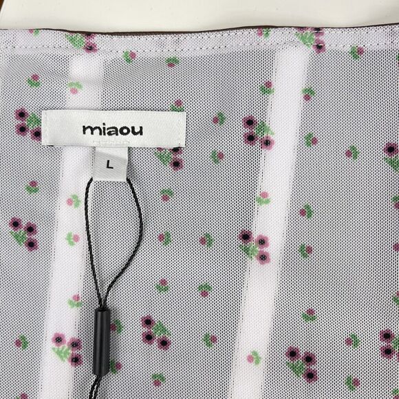 Miaou | NWT Brown Vegan Leather Set Junior Pant Leia Corset L - Picture 12 of 14